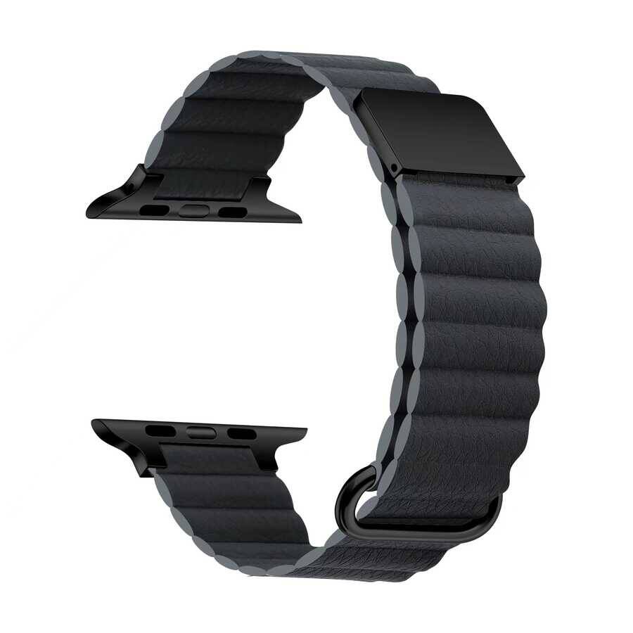 ​​​Apple Watch 42mm KRD-78 PU Deri Kordon Strap Kayış - 31