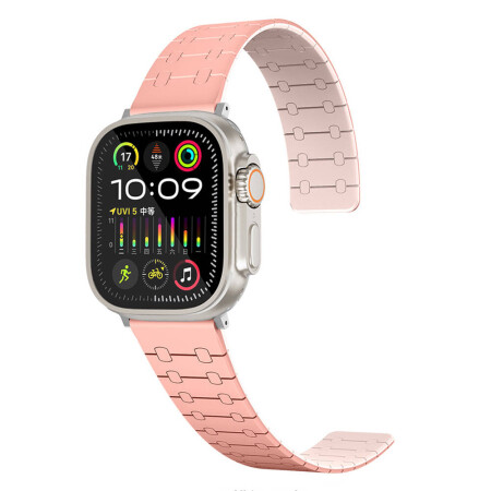 Apple Watch 42mm Zore KRD-111 Çizgili Desenli Silikon Kordon - 1