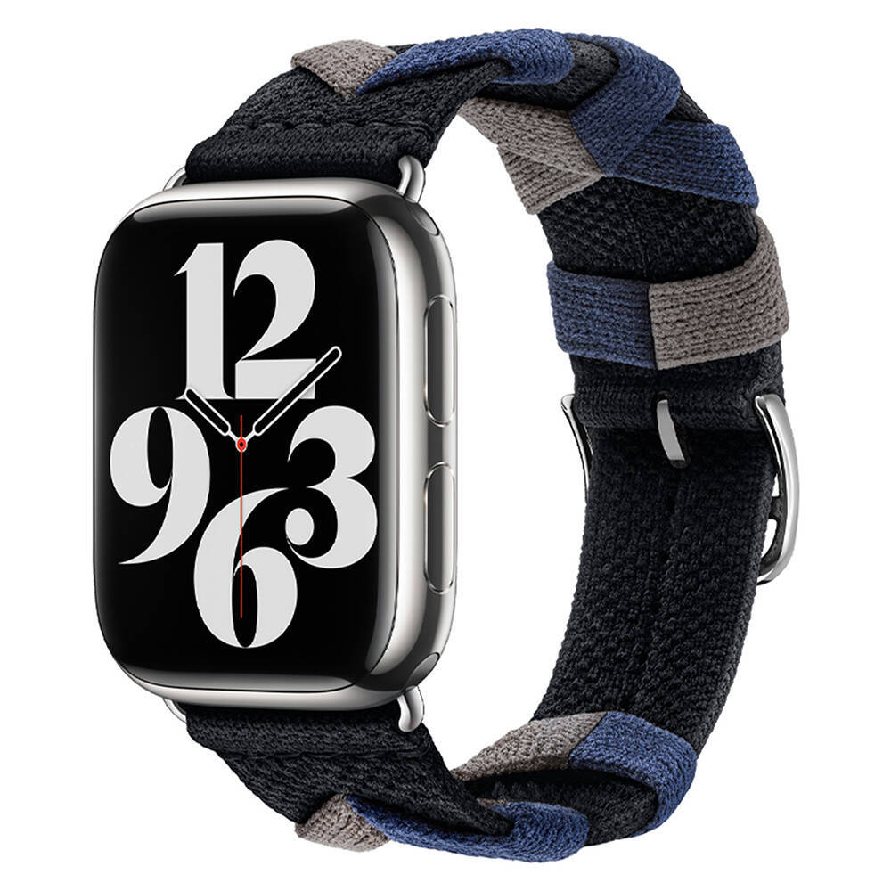 Apple Watch 42mm Zore KRD-97 Sarmal Örgü Tasarımlı Kordon - 6