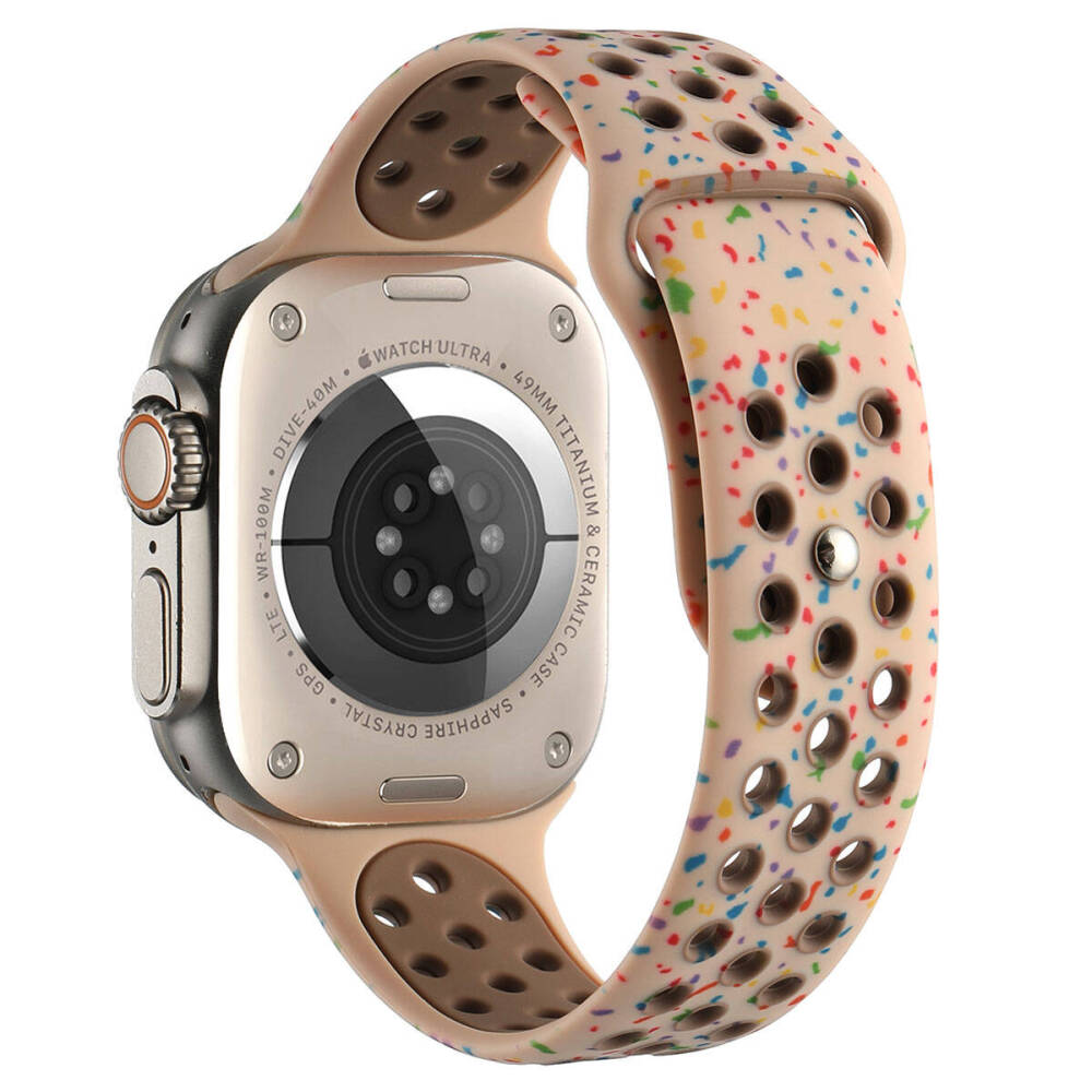 Apple Watch 44mm Kordon Yeni Seri 2023 KRD-02 Silikon Strap Kayış - 4