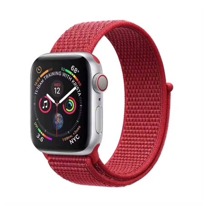 Apple Watch 44mm KRD-03 Hasır Kordon - 263