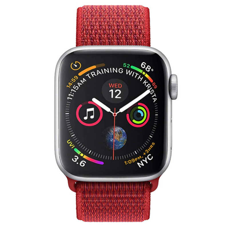 Apple Watch 44mm KRD-03 Hasır Kordon - 259