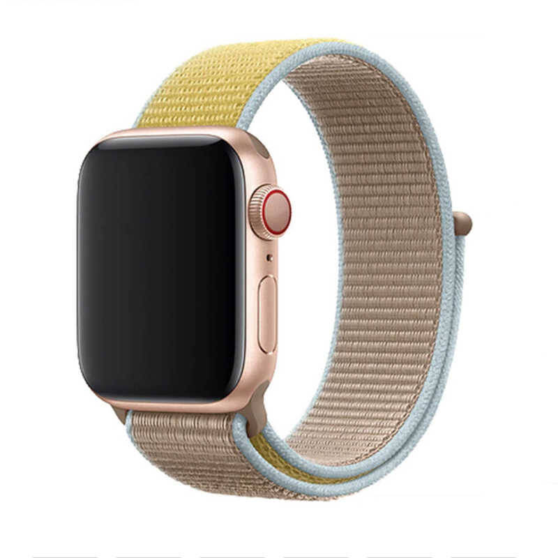 Apple Watch 44mm KRD-03 Hasır Kordon - 256