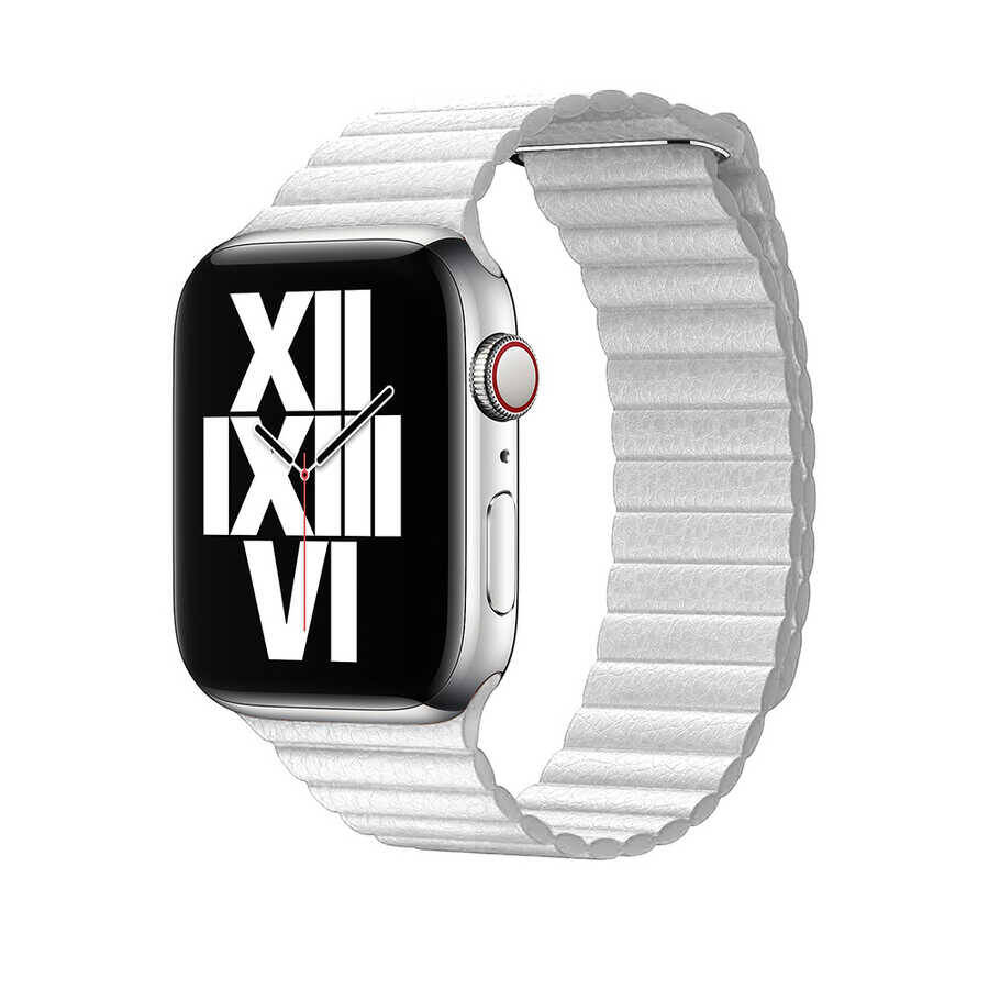 Apple Watch 44mm KRD-09 Deri Lop Kordon - 8