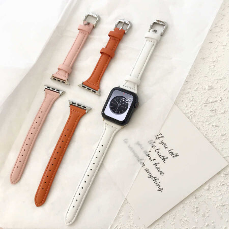 ​​​Apple Watch 44mm KRD-28 Deri Kordon - 16