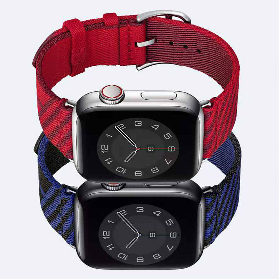 Apple Watch 44mm KRD-51 Hasır Kordon - 11