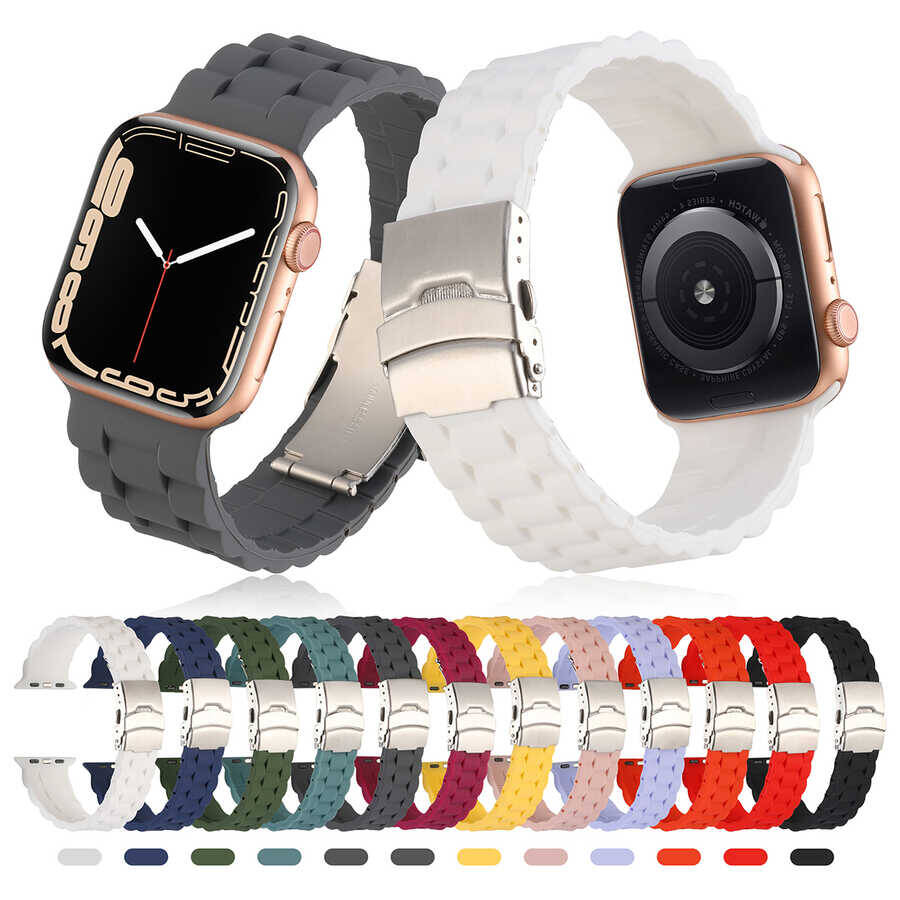 Apple Watch 44mm KRD-72 Silikon Kordon - 16