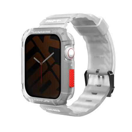 Apple Watch 44mm SkinArma Kurono Sert PC Kasa Koruyucu + Shokku Silikon Kordon - 3