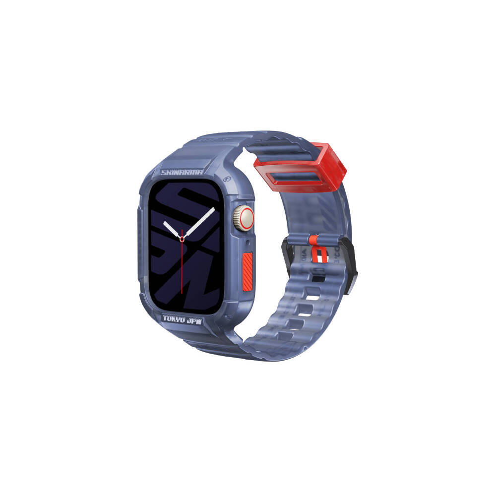 Apple Watch 44mm SkinArma Saido Sert PC Kasa Koruyuculu Silikon Kordon - 1