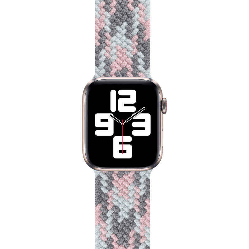 Apple Watch 44mm Wiwu Braided Solo Loop Contrast Color Large Kordon - 14