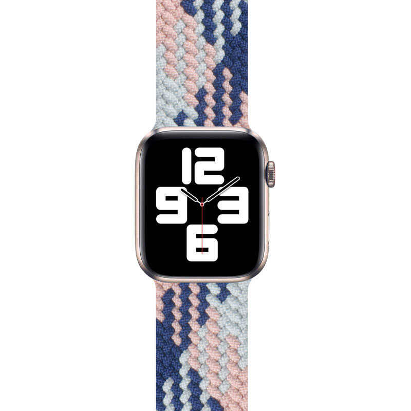 Apple Watch 44mm Wiwu Braided Solo Loop Contrast Color Large Kordon - 18