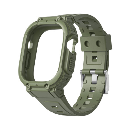 Apple Watch 44mm Wiwu Wi-WB014 Armor Serisi 2in1 Sert PC Kasa Koruyuculu Silikon Kordon - 7