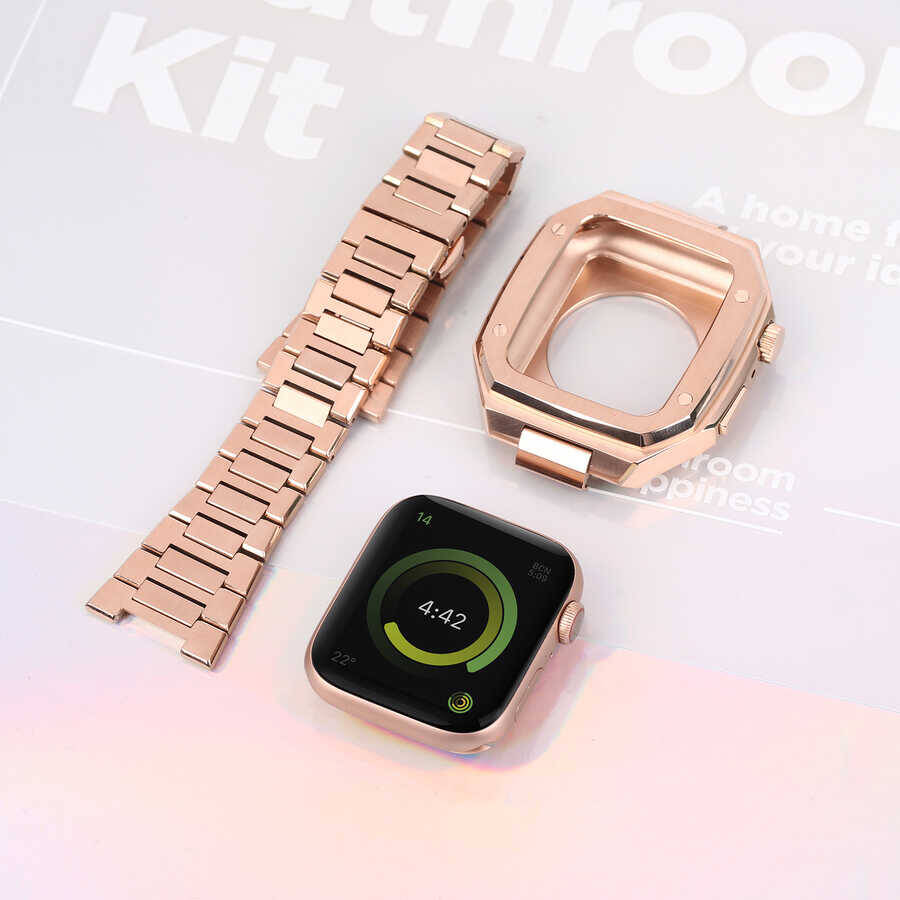 Apple Watch 44mm Zore KRD-64 Metal Kordon - 11