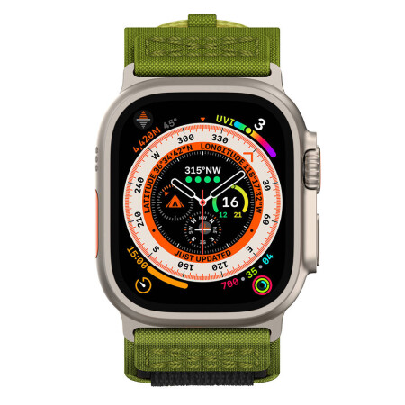 Apple Watch 44mm Zore KRD-99 Hasır Kordon - 22