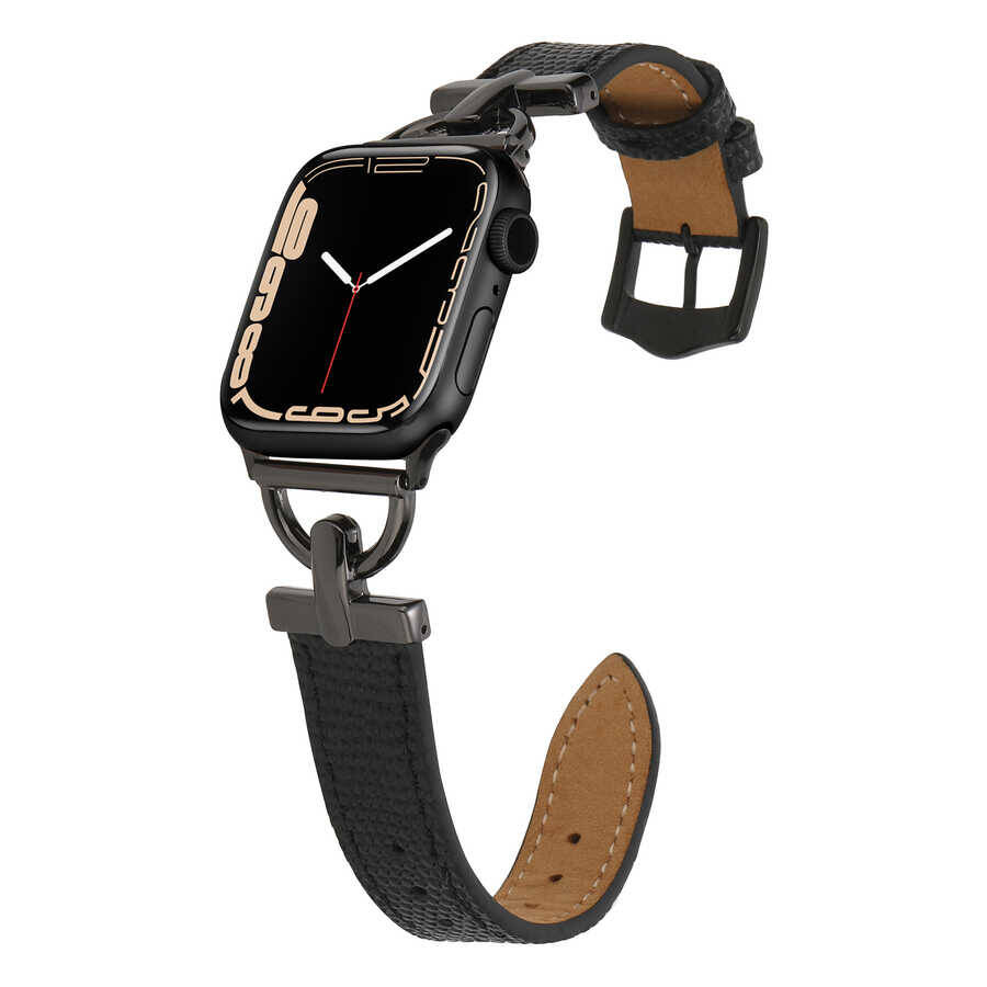 ​​​Apple Watch 7 41mm KRD-53 Deri Kordon - 4