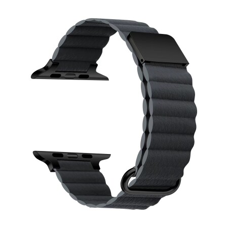 ​​​Apple Watch 7 41mm KRD-78 PU Deri Kordon Strap Kayış - 8