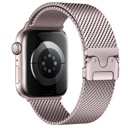 Apple Watch 7 41mm Zore KRD-121 Metal Hasır Kordon - 8