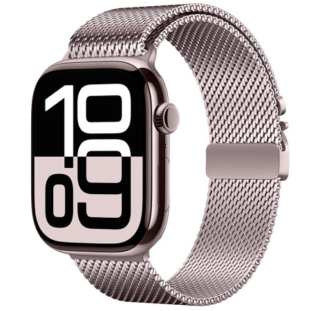 Apple Watch 7 41mm Zore KRD-121 Metal Hasır Kordon - 2