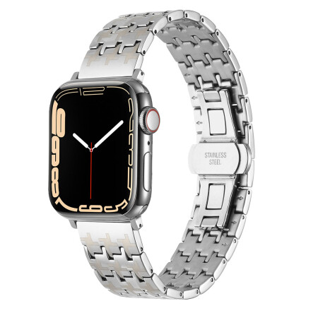 Apple Watch 7 45mm Zore KRD-86 Metal Kordon - 4