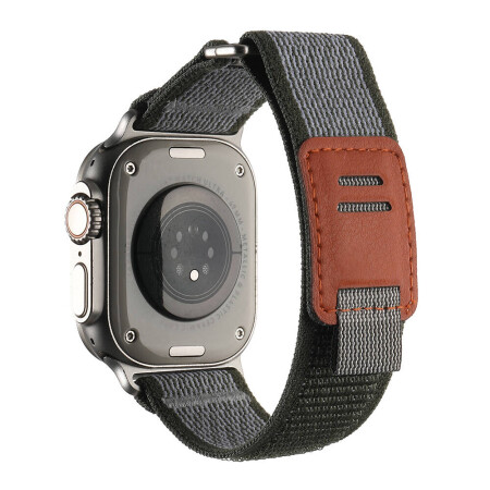 Apple Watch Ultra 49mm Hasır Kordon Zore KRD-106 Strap Kayış - 4