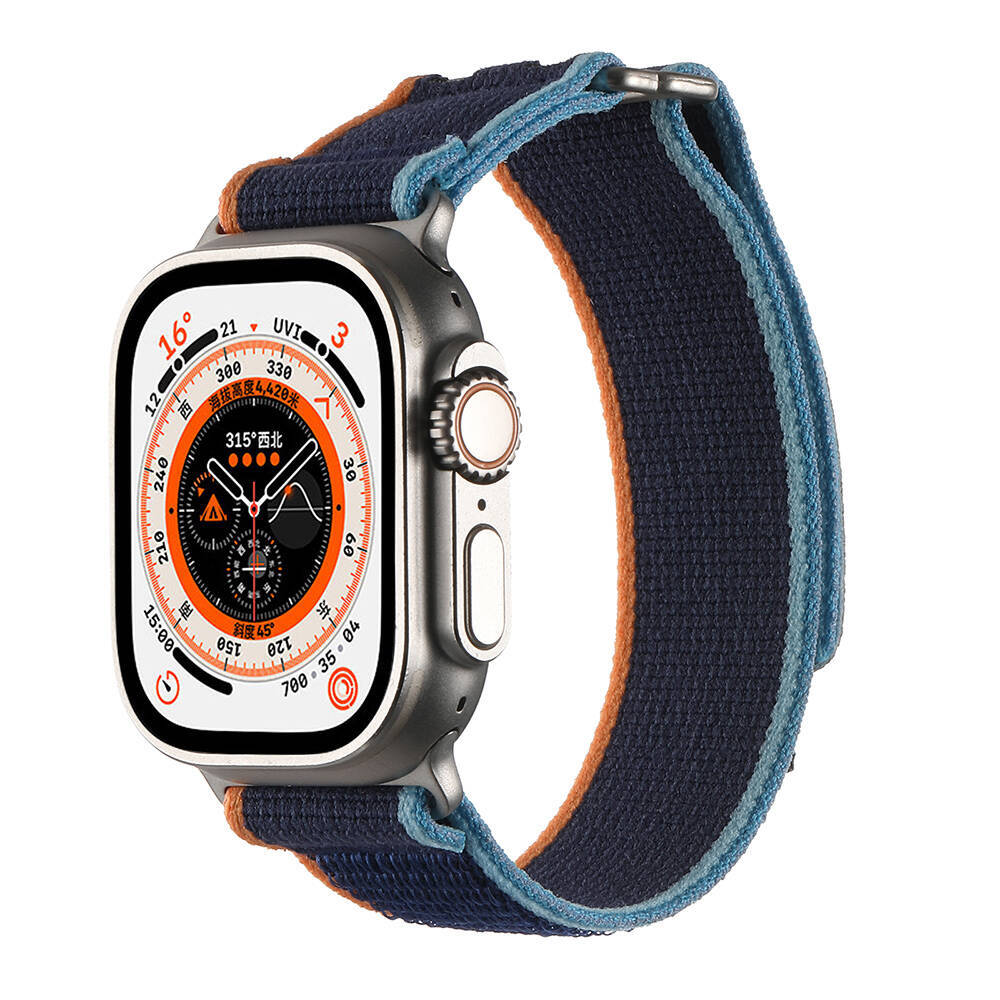 Apple Watch Ultra 49mm Hasır Kordon Zore KRD-106 Strap Kayış - 12