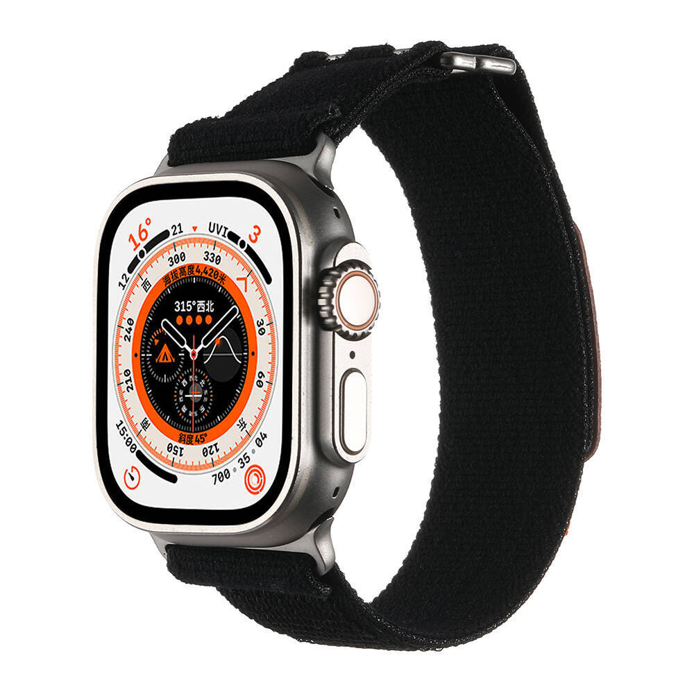 Apple Watch Ultra 49mm Hasır Kordon Zore KRD-106 Strap Kayış - 16