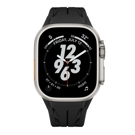 Apple Watch Ultra 49mm KRD-127 Metal Tokalı Silikon Kordon - 16