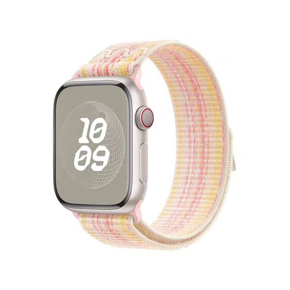 Apple Watch Ultra 49mm KRD-91 Hasır Kordon Strap Kayış - 12