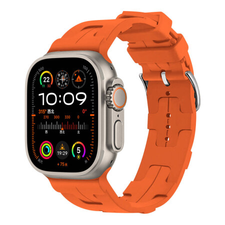 Apple Watch Ultra 49mm KRD-92 Silikon Kordon - 11