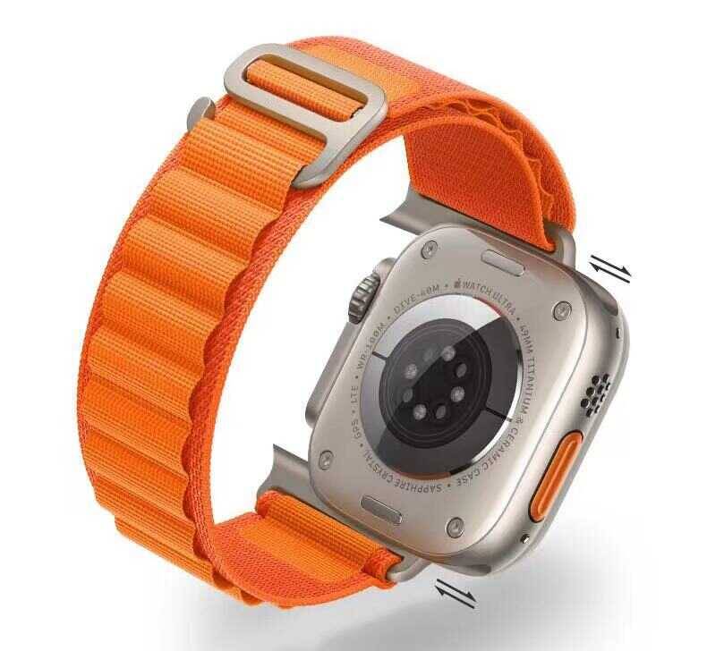 Apple Watch Ultra 49mm Zore KRD-74 Hasır Kordon - 17