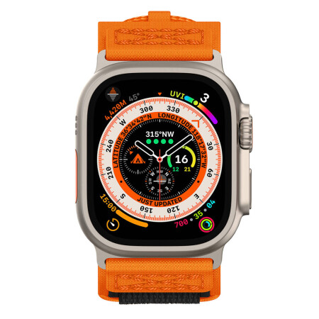 Apple Watch Ultra 49mm Zore KRD-99 Hasır Kordon - 8