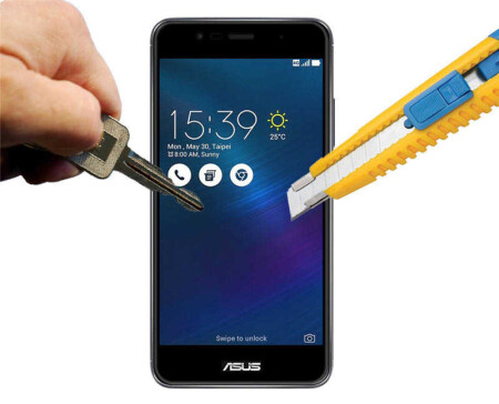 Asus Zenfone 3 ZE552KL Zore Ekranı Tam Kaplayan Düz Cam Koruyucu - 6