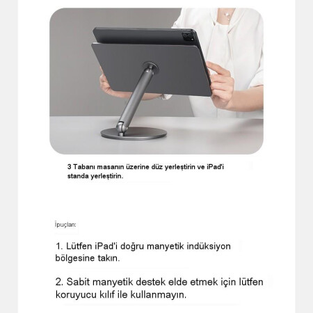 Benks L43 İnfinity Pro Pad 360 Dönebilen Mıknatıslı 12.9 İnç Tablet Standı - 9