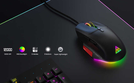 Eksa EM600 Kablolu 12 Modlu RGB Işıklı Oyuncu Mouse 12000 DPI - 6