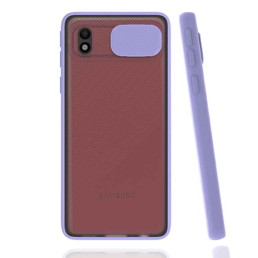 Galaxy A01 Core Kılıf Zore Lensi Kapak - 1