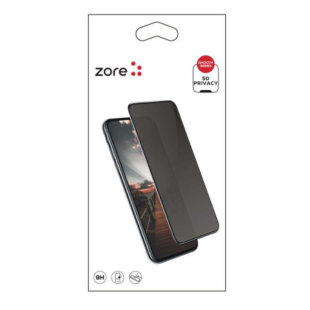 Galaxy A01 Zore New 5D Privacy Temperli Ekran Koruyucu - 2