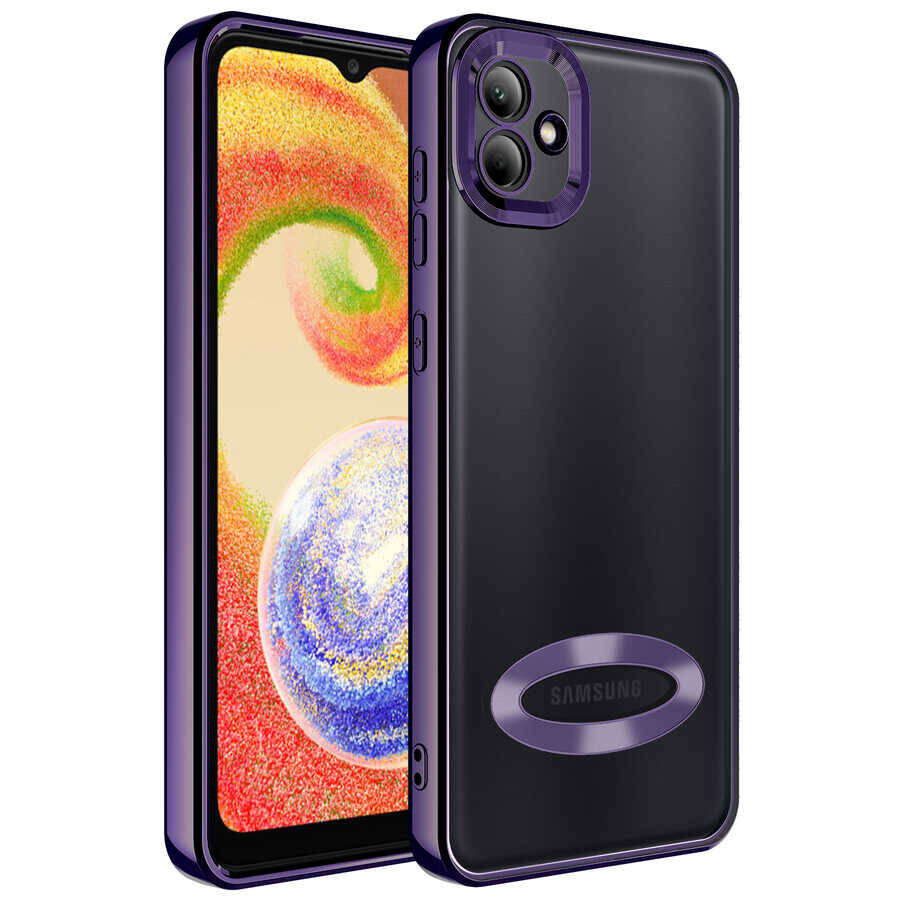 Galaxy A03 Kılıf Kamera Korumalı Logo Gösteren Zore Omega Kapak - 13