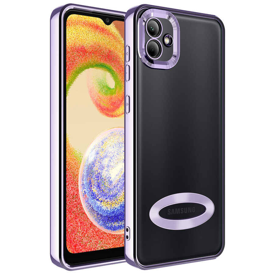 Galaxy A03 Kılıf Kamera Korumalı Logo Gösteren Zore Omega Kapak - 1