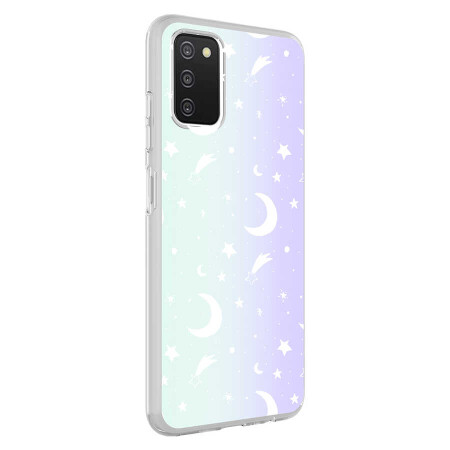 Galaxy A03S Kılıf Zore M-Blue Desenli Kapak - 1