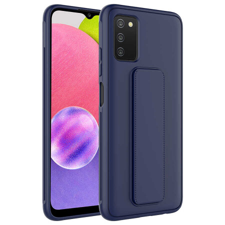 Galaxy A03S Kılıf Zore Qstand Kapak - 6