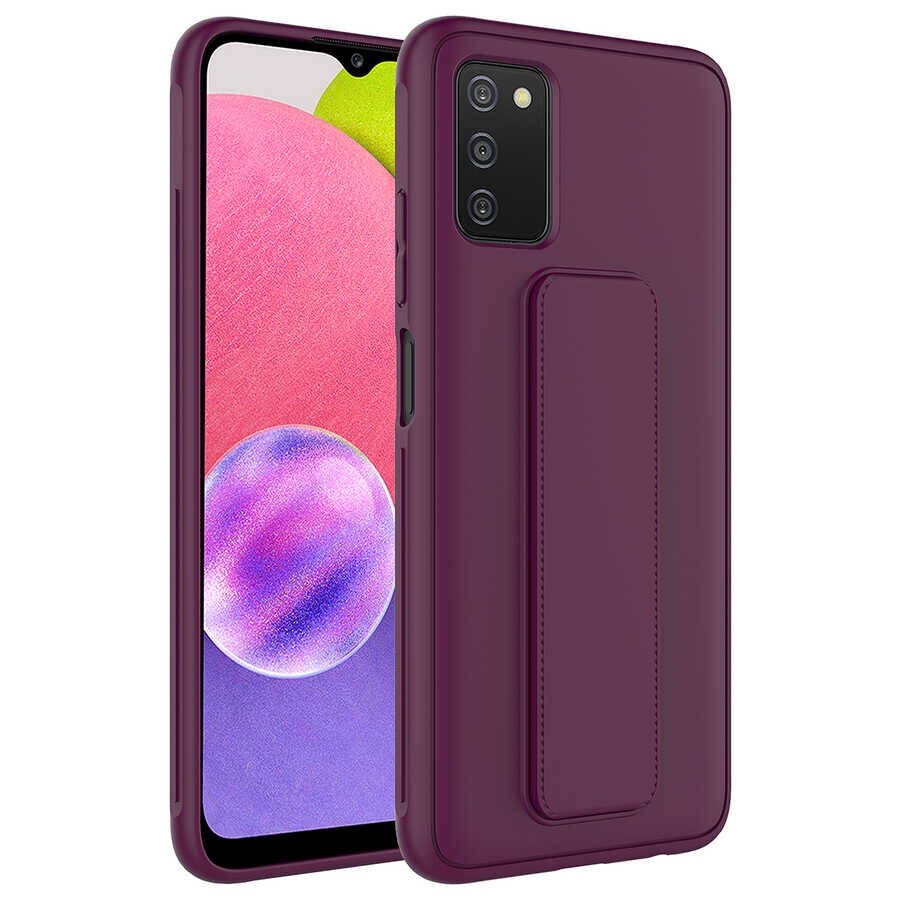 Galaxy A03S Kılıf Zore Qstand Kapak - 1