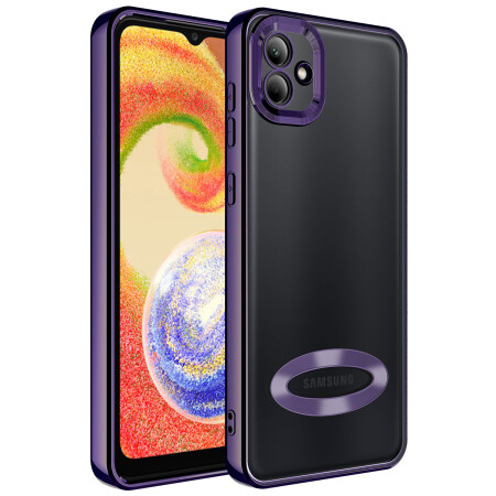 Galaxy A04 Kılıf Kamera Korumalı Logo Gösteren Zore Omega Kapak - 8