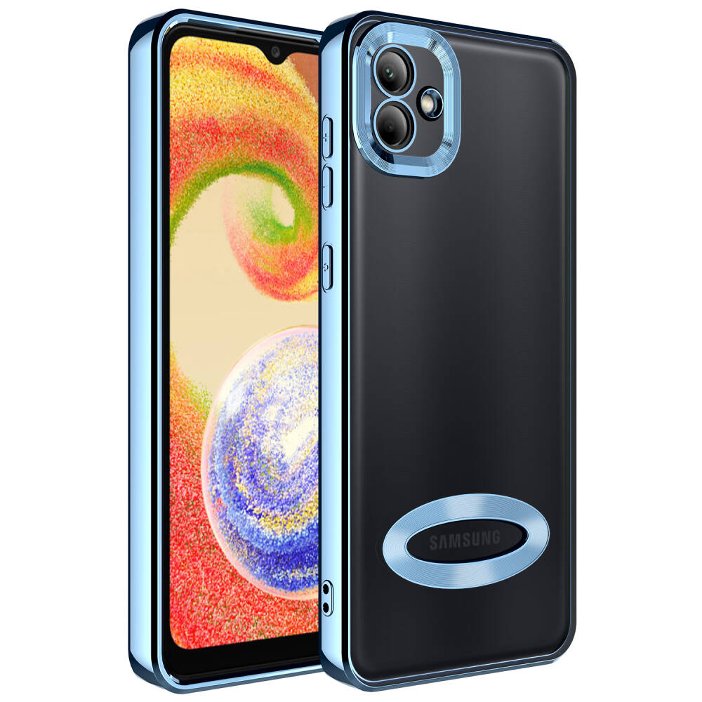 Galaxy A04 Kılıf Kamera Korumalı Logo Gösteren Zore Omega Kapak - 4