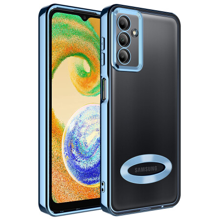 Galaxy A04S Kılıf Kamera Korumalı Logo Gösteren Zore Omega Kapak - 4