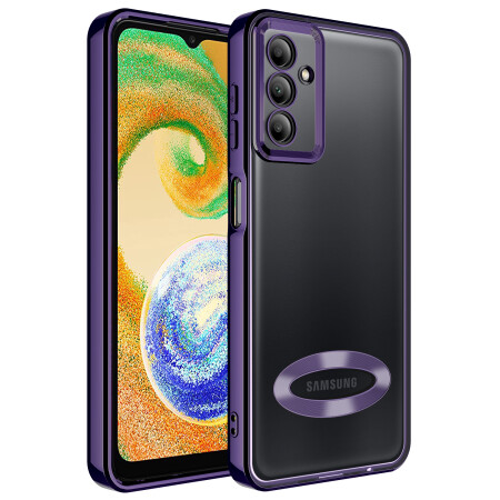 Galaxy A04S Kılıf Kamera Korumalı Logo Gösteren Zore Omega Kapak - 1