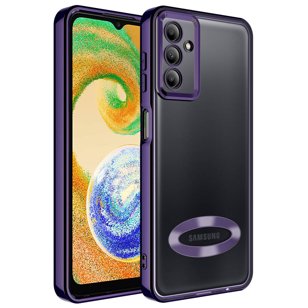 Galaxy A04S Kılıf Kamera Korumalı Logo Gösteren Zore Omega Kapak - 15