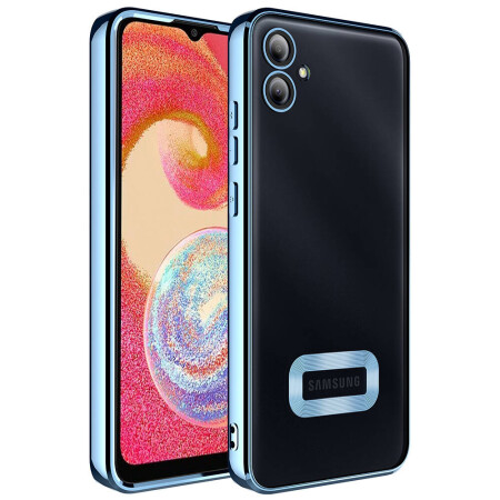 Galaxy A05 Kılıf Kamera Korumalı Logo Gösteren Zore Omega Kapak - 8