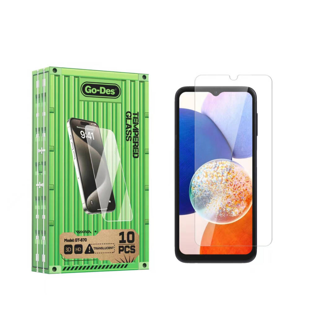 Galaxy A14 5G Go Des Parmak İzi Bırakmayan 9H Oleofobik Bom Glass Ekran Koruyucu 10lu Paket - 3