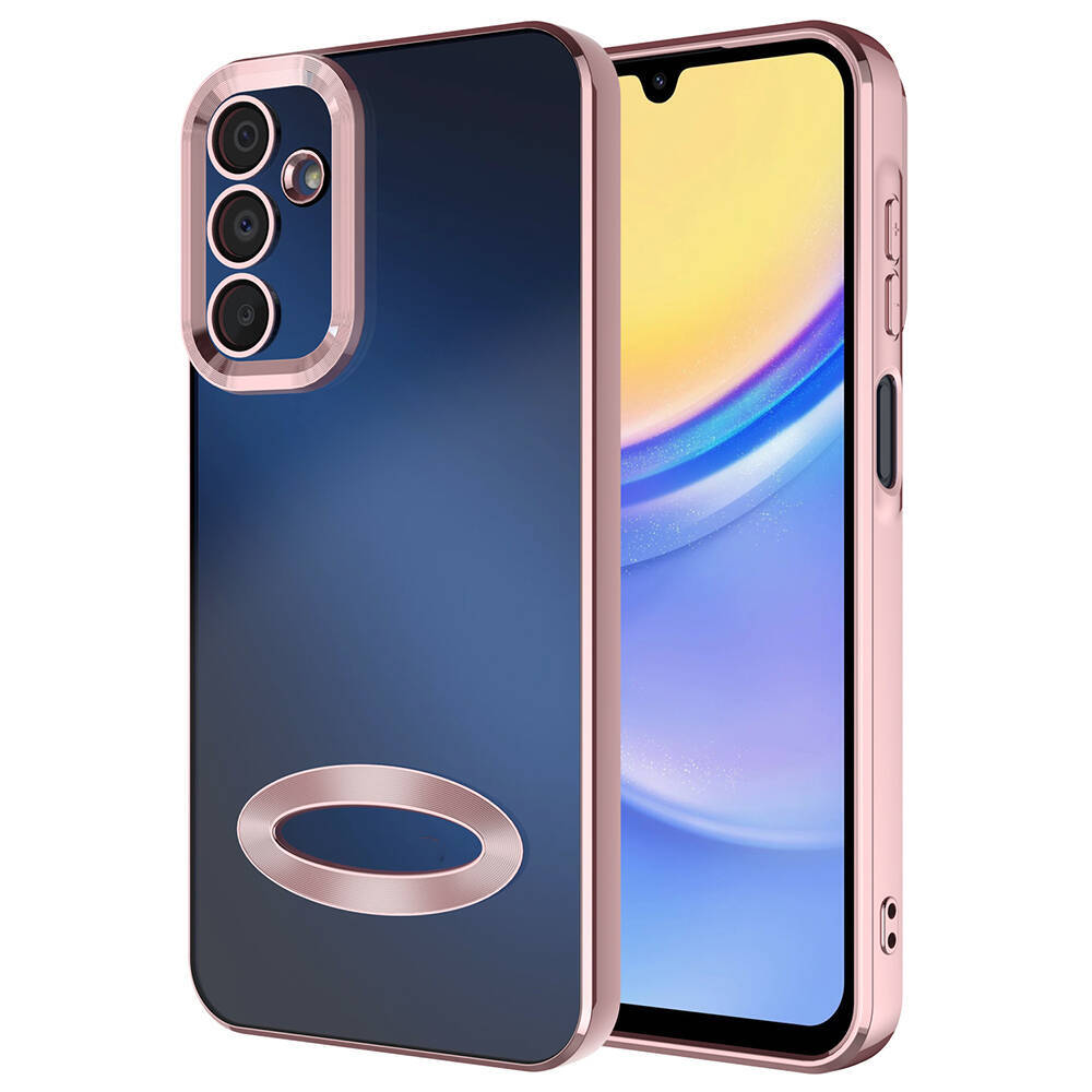 Galaxy A15 Kılıf Kamera Korumalı Logo Gösteren Zore Omega Kapak - 3