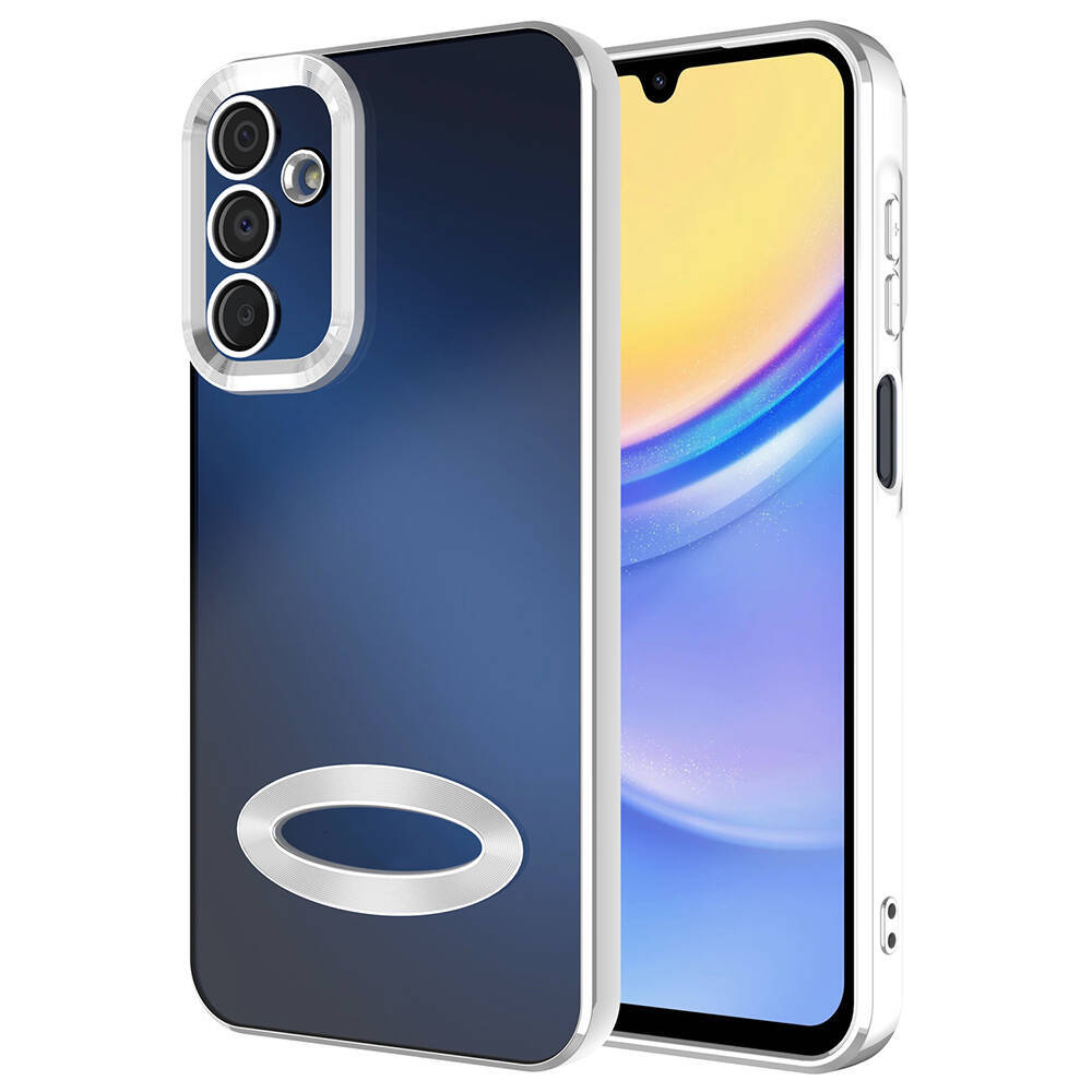 Galaxy A15 Kılıf Kamera Korumalı Logo Gösteren Zore Omega Kapak - 1